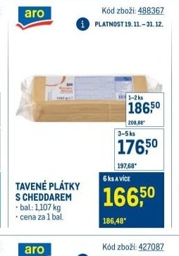 Tavené plátky s cheddarem