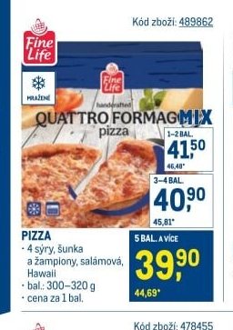 Quattro Formaggi Pizza