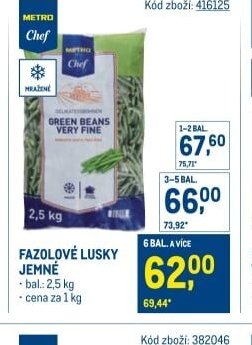 Fazolové lusky jemné