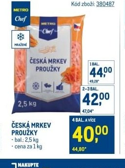 Česká mrkev proužky