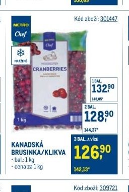 KANADSKÁ BRUSINKA/KLIKVA
