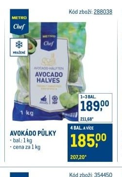 AVOKÁDO PŮLKY