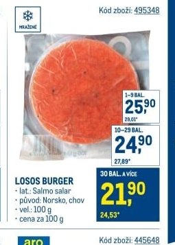Losos burger