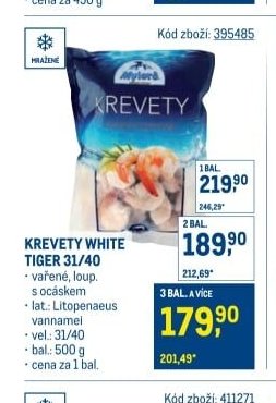 Krevety White Tiger 31/40