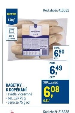BAGETKY K DOPÉKÁNÍ