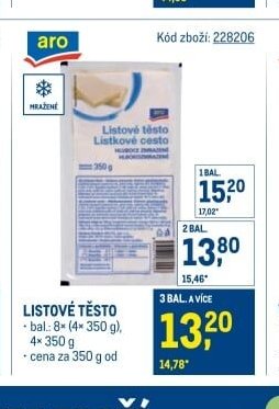 LISTOVÉ TĚSTO