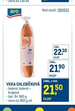 VEKA CHLEBÍČKOVÁ