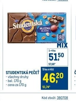 STUDENTSKÁ PEČEŤ