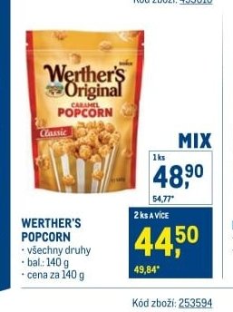 WERTHER'S ORIGINAL POPCORN