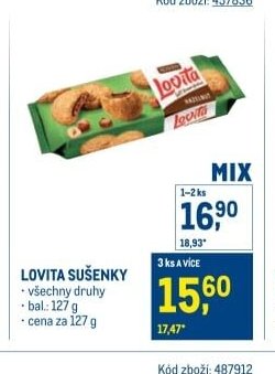LOVITA SUŠENKY