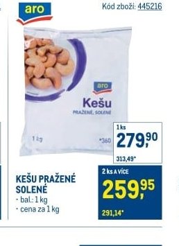 KEŠU PRAŽENÉ SOLENÉ