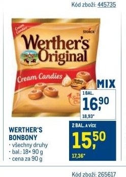 WERTHER'S BONBONY