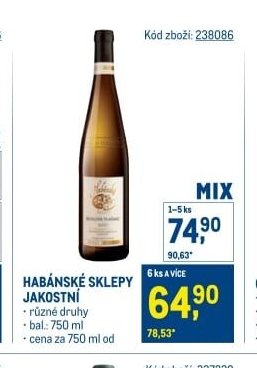 HABÁNSKÉ SKLEPY JAKOSTNÍ