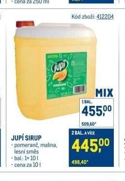 Jupí sirup