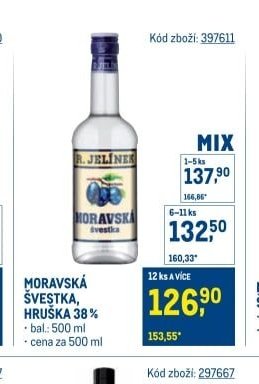 MORAVSKÁ ŠVESTKA, HRUŠKA 38%