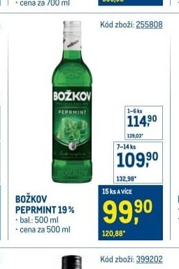 BOŽKOV PEPRMINT 19%