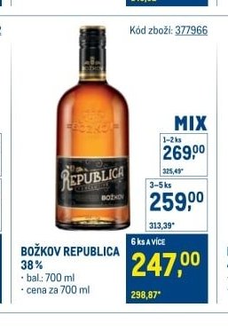 BOŽKOV REPUBLICA 38 %