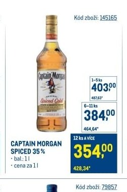 CAPTAIN MORGAN SPICED 35%