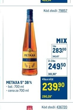 METAXA 5* 38%
