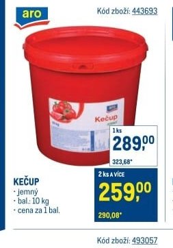 KEČUP jemný 10 kg