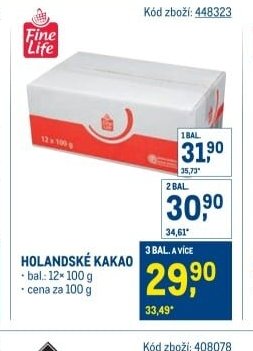 HOLANDSKÉ KAKAO