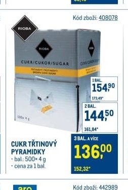 CUKR TŘTINOVÝ PYRAMIDKY