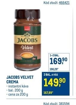 JACOBS VELVET CREMA