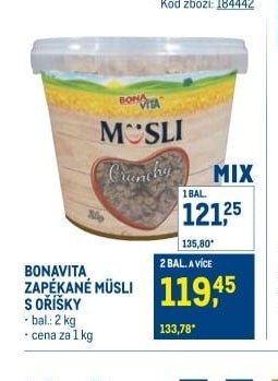 BONAVITA ZAPÉKANÉ MÜSLI S OŘÍŠKY
