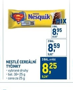 NESTLÉ CEREÁLNÍ TYČINKY