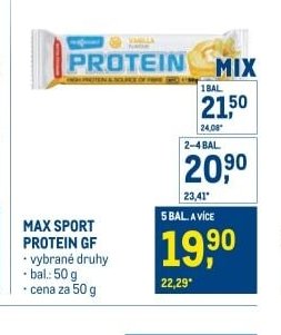 MAX SPORT PROTEIN GF