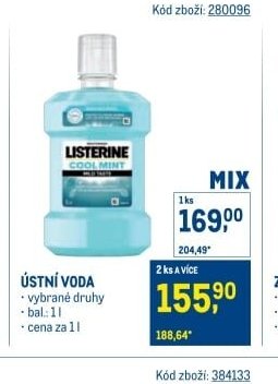 Listerine ústní voda