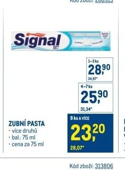 Signal zubní pasta