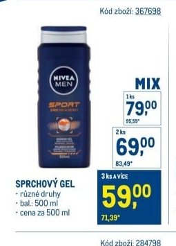 Nivea Men sprchový gel
