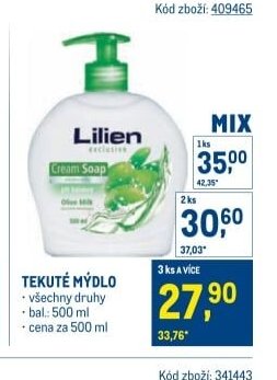 Lilien tekuté mýdlo