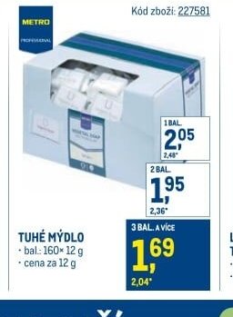 Metro Professional tuhé mýdlo