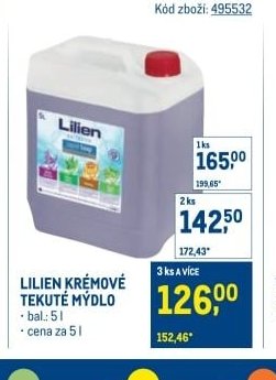 Lilien krémové tekuté mýdlo