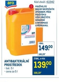 Aro antibakteriální prostředek
