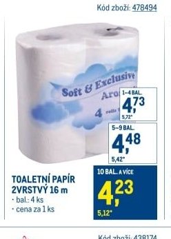 TOALETNÍ PAPÍR 2VRSTVÝ 16 m