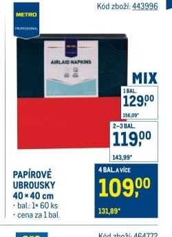 Papírové ubrousky