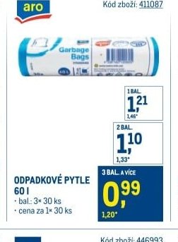 Odpadkové pytle 60 l
