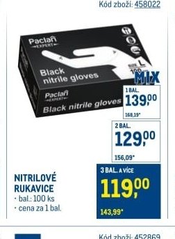 Nitrilové rukavice
