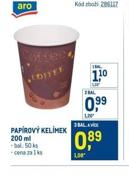 Papírový kelímek 200 ml