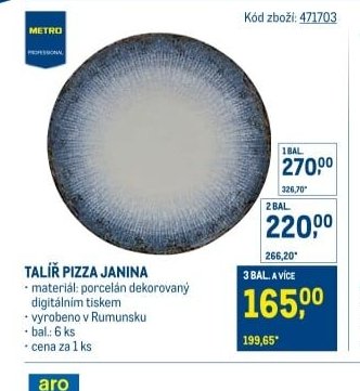 TALÍŘ PIZZA JANINA