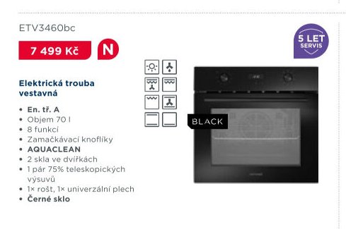 Elektrická trouba vestavná ETV3460bc - ASKO aktualniletaky.eu