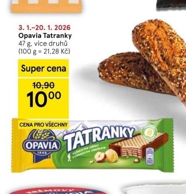 Opavia Tatranky - Tesco aktualniletaky.eu