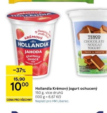 Hollandia Krémový jogurt ochucený - Tesco aktualniletaky.eu