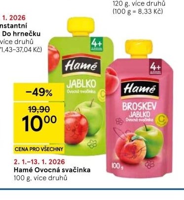 Hamé Ovocná svačinka - Tesco aktualniletaky.eu