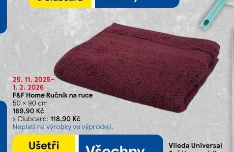 F&F Home Ručník na ruce - Tesco aktualniletaky.eu