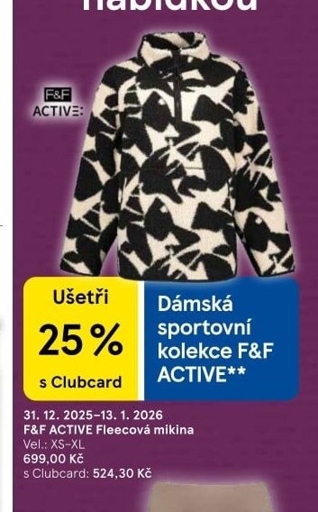 F&F ACTIVE Fleecová mikina - Tesco aktualniletaky.eu