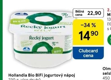 Milko Bio řecký jogurt 0% tuku bílý 130 g - Tesco aktualniletaky.eu